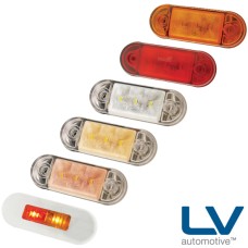 LV LED Low Profile Marker Lamps - 84mm x 29mm x 9mm